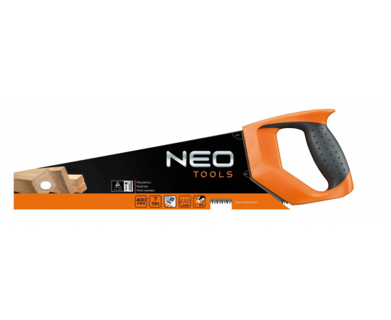 Neo Tools 41-031 Пилка по дереву, 400 мм, 7TPI, зображення 2 в Києві, Україні