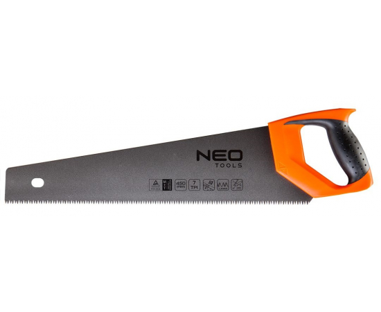 Neo Tools Ножівка по дереву, 450 мм, 7TPI, PTFE в Києві, Україні